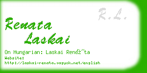 renata laskai business card